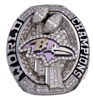 2012 Baltimore Ravens Super Bowl Championship Player Ring - Nigel Carr (Nigel Carr LOA)
